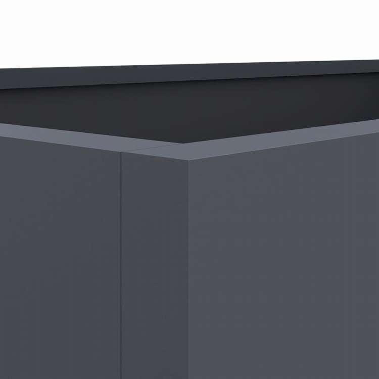 vidaXL プランター アントラシート 62x47x46 cm 冷間圧延鋼 ホーム ガーデン 芝 ガーデン ガーデニング 鉢植え・プランター 代引不可の画像