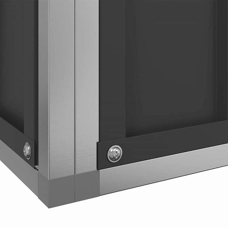 vidaXL 鳥小屋 シルバー 211x207x212 cm スチール 動物 ペット用品 ペット用品 鳥用品 取りかご・スタンド 代引不可_8