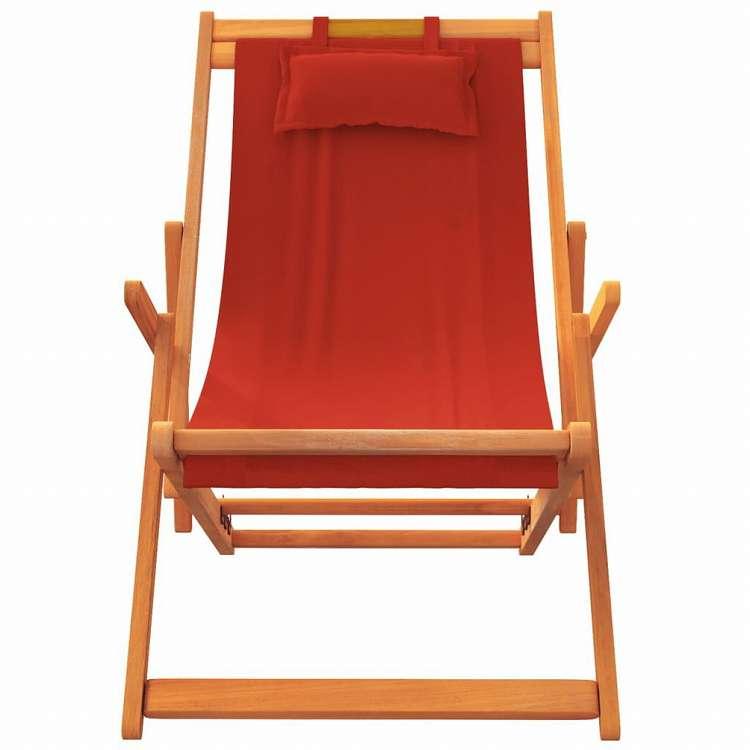 折りたたみビーチチェア 2点 布製 レッド家具 アウトドア家具 屋外椅子 アウトドアベンチチェア 【在宅勤務】 代引不可