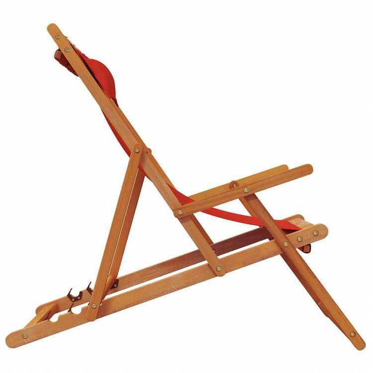 折りたたみビーチチェア 2点 布製 レッド家具 アウトドア家具 屋外椅子 アウトドアベンチチェア 【在宅勤務】 代引不可