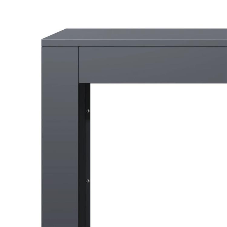 vidaXL 薪ラック アンスラサイト 100x40x80 cm スチール ホーム&ガーデン 暖炉 丸太ラック・キャリーバッグ 代引不可_2
