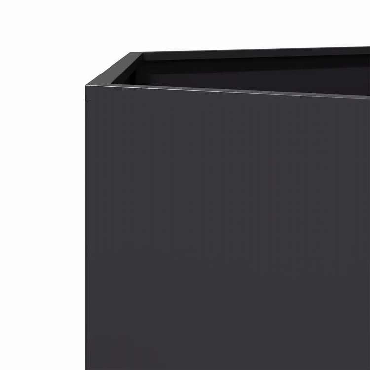 vidaXL ガーデンプランター ブラック 六角形 104x90x45 cm スチール ホーム ガーデン 芝 ガーデン ガーデニング 鉢植え・プランター 代引不可の画像