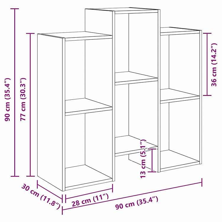 vidaXL サイドボード ホワイト 90 x 30 x 90 cm 家具 キャビネット 収納 サイドボード 代引不可_7