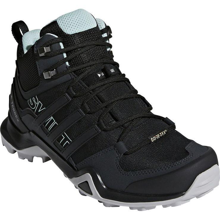adidas Outdoor シューズ 23.5cm TERREX SWIFT R2 MID GTX W コアブラック×コアブラック×アッシュグリーンS18 アディダス アウトドアシューズ