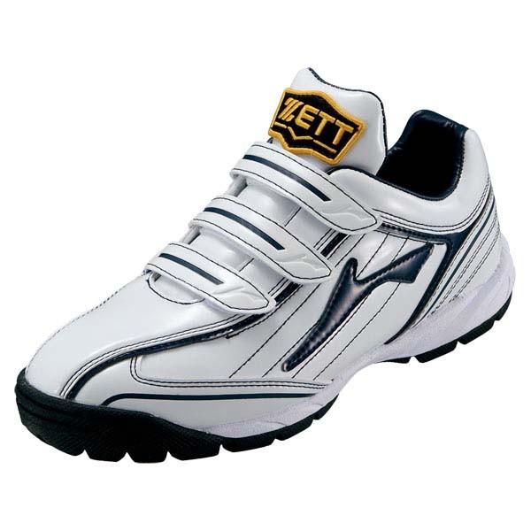 ZETT トレーニングシューズ ランゲット2 BSR8256J ホワイト×ネイビー