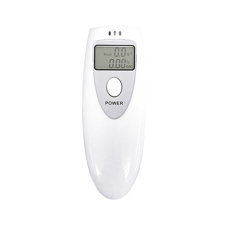 ALCOHOL CHECKER アルコール測定器 ホワイト　10個セット アルコールチェッカー アルコール検知器 電池式 アルコール測定値