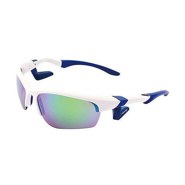AirFly エアフライ ノーズパッドレススポーツサングラス AF-101C-1 シャープレンズ ホワイト/ブルーミラー Hi-GOLD ハイゴールド