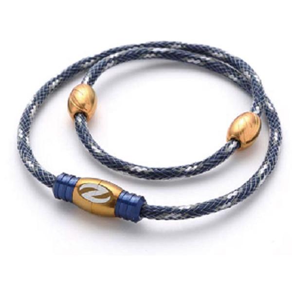 Zaoral ザオラル　リカバリーネックレス　ネイビー×ゴールド