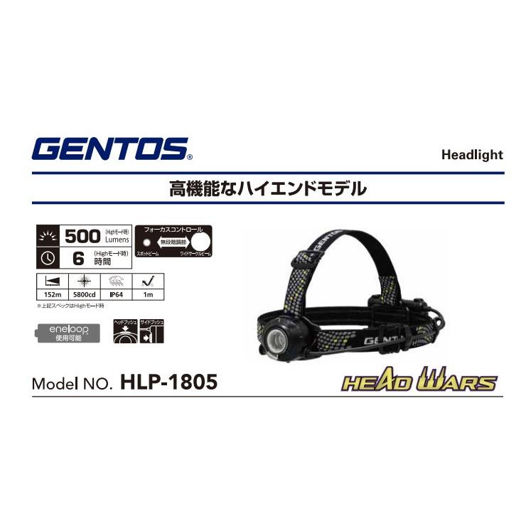 GENTOS ジェントス ヘッドウォーズ ワーキングヘッドライト HLP-1805 ヘッドライト ワークライト フォーカスコントロール｜rcmdsp｜10