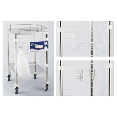 松吉医科器械 マイスコ回診車用PPEラック ネットタイプ 規格:ハンガーネット 入数:1コ MY-1285