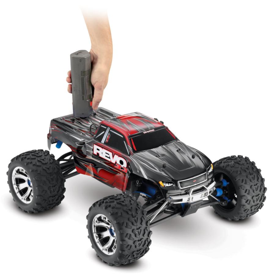 トラクサスレボ　電動仕様変更ラジコン トラクサス Revo 3.3 4WD RTR エンジン モンスタートラック / TQi