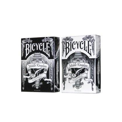 Bicycle 4Deck Middle Kingdom (Black & White) Gold & Silver