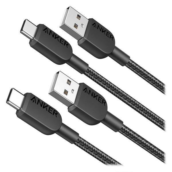 Anker 310 高耐久ナイロン USB-C＆USB-A ケーブル 2本セット