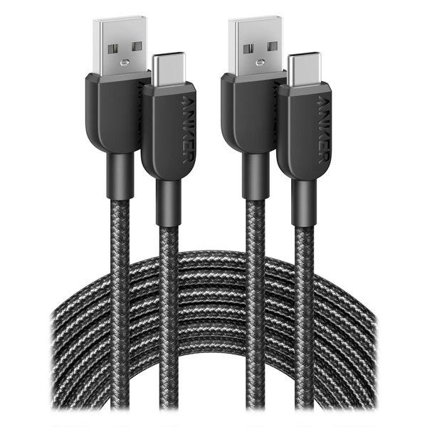 Anker 310 高耐久ナイロン USB-C＆USB-A ケーブル 2本セット