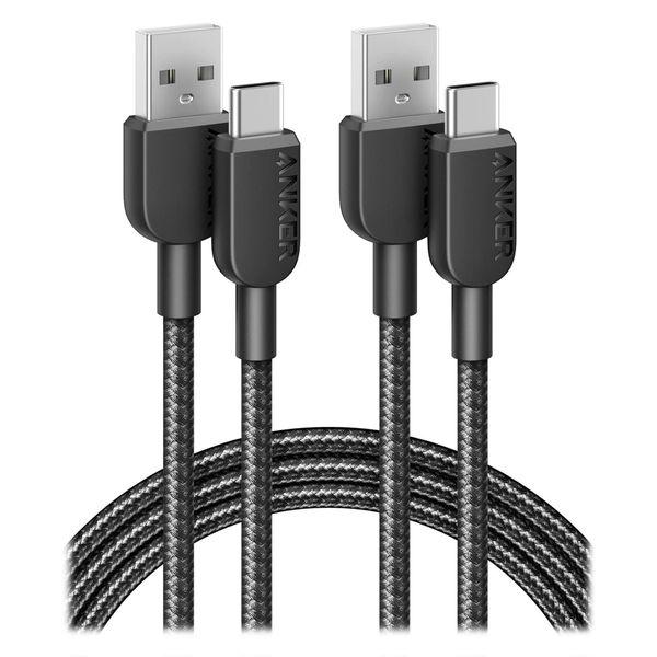 Anker 310 高耐久ナイロン USB-C＆USB-A ケーブル 2本セット