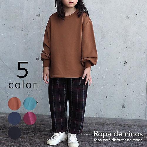 スウェット トレーナー 韓国子供服 韓国子ども服 送料無料 1 130 140 150 子ども服 ルーズシルエット ボリュームスリーブ 裏毛 長袖 キッズ 男の子 女の子 店内限界値引き中 セルフラッピング無料