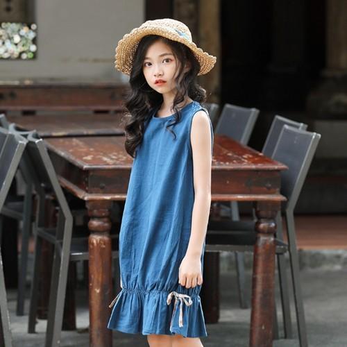 韓国子供服 ノースリーブ ワンピース ひざ丈 キッズ 女の子 カジュアル 普段着 子供服 春 夏 秋 Ropa De Ninos ロパデニノス 1 130 140 150 160 1903 R D Ninos 通販 Yahoo ショッピング