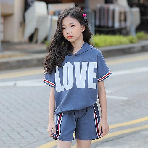 韓国子供服 2点セット セットアップ 半袖 パーカー ショートパンツ 子供服 キッズ 女の子 カジュアル 普段着 1 130 140 150 160 05 R D Ninos 通販 Yahoo ショッピング