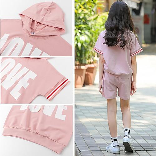 韓国子供服 2点セット セットアップ 半袖 パーカー ショートパンツ 子供服 キッズ 女の子 カジュアル 普段着 1 130 140 150 160 05 R D Ninos 通販 Yahoo ショッピング