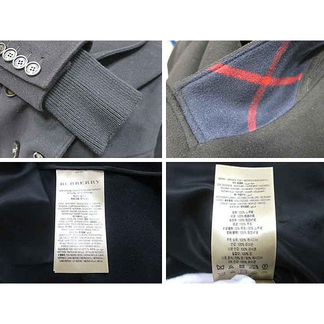 【中古】BURBERRY バーバリー コート レディース カシミヤコート ブラック ロング 5号サイズ｜re-abc｜04