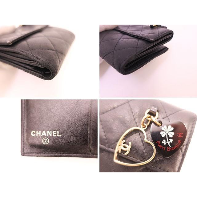 Chanel シャネル ブランド小物 二つ折り財布 ミニウォレット ラムスキン 人気ブランド 高級ブランド ブラック 送料無料 G 0013 R06 リサイクルブティックabc 通販 Yahoo ショッピング