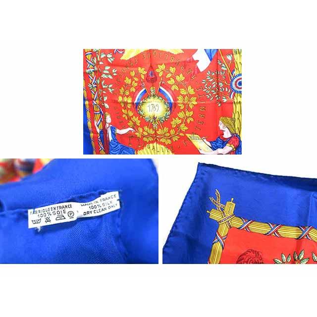 HERMES 【中古】HERMES エルメス 小物 スカーフ カレ90 LIBERTE