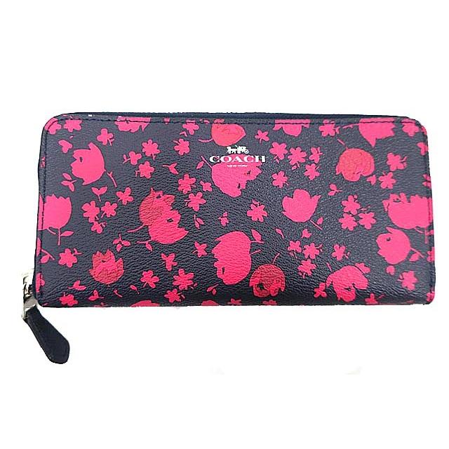 中古 Coach コーチ 財布 レディース 長財布 ネイビー 花柄 G 0510 R08 リサイクルブティックabc 通販 Yahoo ショッピング