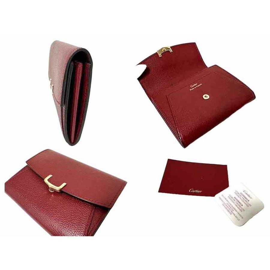 Cartier（カルティエ） 【中古】Cartier C ドゥ 二つ折り財布 小物