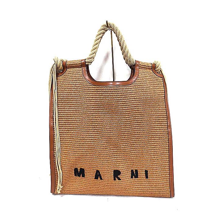 MARNI 【中古】MARNI マルニ バッグ ラフィア ハンドバッグ MARNI 【中古】MARNI マルニ バッグ ラフィア ハンドバッグ