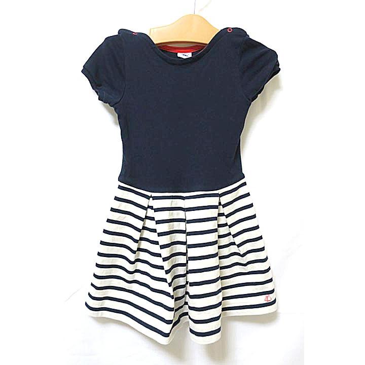 中古 Petit Bateau プチバトー 子供服 女の子 ワンピース 110センチ 春夏 マリンテイスト K 0008 M リサイクルブティックabc 通販 Yahoo ショッピング