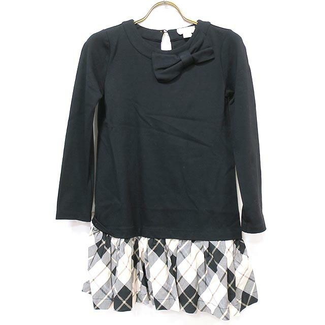 中古 Kate Spade ケイトスペード 子供服 女の子 140 10y ワンピース ブラック チェック 長袖 K 01 R08 リサイクルブティックabc 通販 Yahoo ショッピング