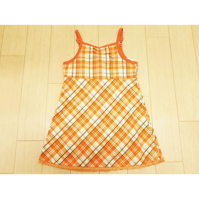 組曲 オンワード樫山 子供服 キッズ 女の子 キャミソールワンピース 90cm 100cm オレンジ チェック メール便可 K 0750 Os リサイクルブティックabc 通販 Yahoo ショッピング