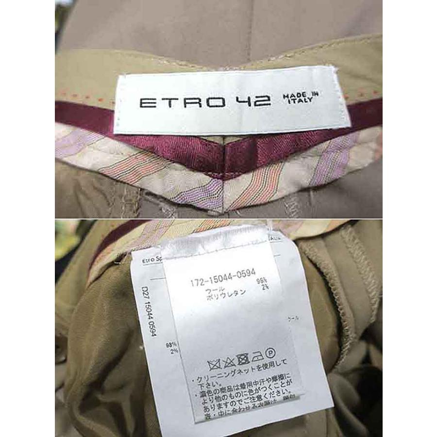 ETRO 【中古】ETRO エトロ パンツ レディ―ス ウール 42サイズ ダーク 