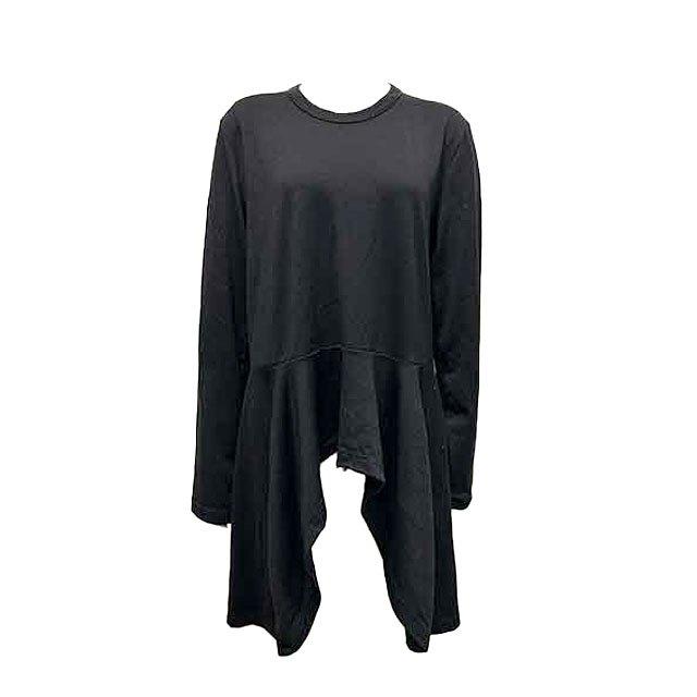 【トリコ コムデギャルソン】トップス アシンメトリー 変形 ブラック S~M COMME des GARCONS（コムデギャルソン） 【中古】COMME des GARCONS