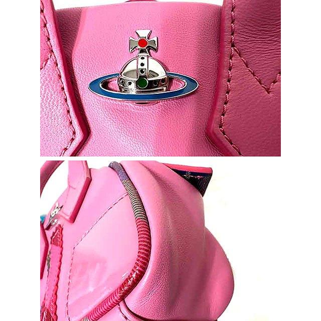 【美品】ヴィヴィアンウエストウッド ヤスミン ハンドバッグ オーブ ピンク 美品】ヴィヴィアンウエストウッド ヤスミン ハンドバッグ