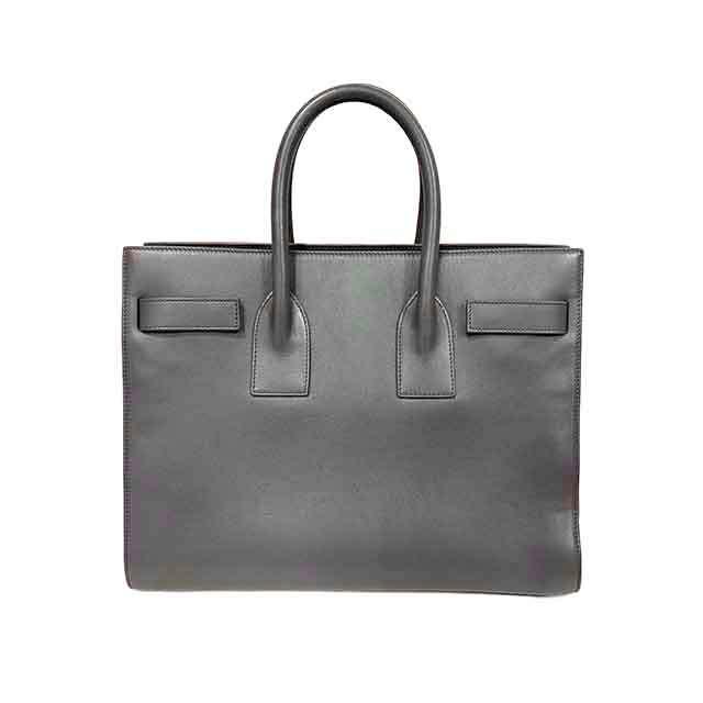 サンローラン★美品★サックドジュール★2Wayハンドバッグ★カーフレザー★グレー SAINT LAURENT 【中古】SAINT LAURENT サンローラン サックドジュール