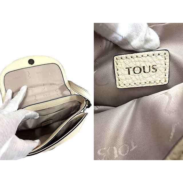 中古】TOUS トウス バッグ ショルダーバッグ レディース アイボリー 