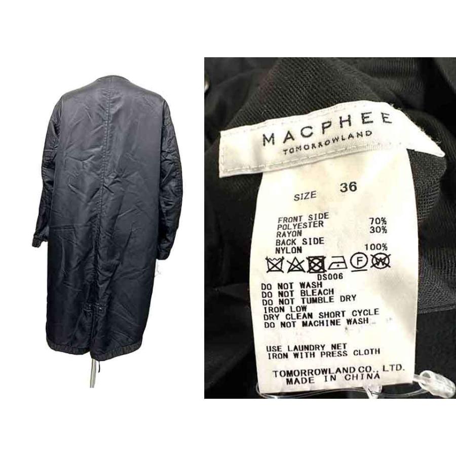 tomorrowland macphee コート　ブラック　36サイズ tomorrowland macphee コートブラック36サイズ