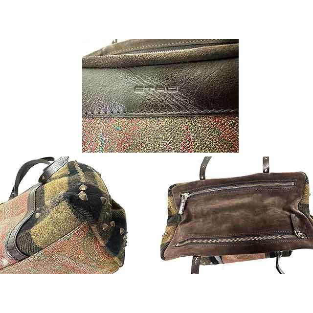 ETRO（エトロ） 【中古】ETRO バッグ ハンドバッグ チェック 