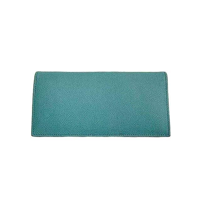 中古】WAKO 和光 小物 財布 長財布 レディース レザー ライトブルー 