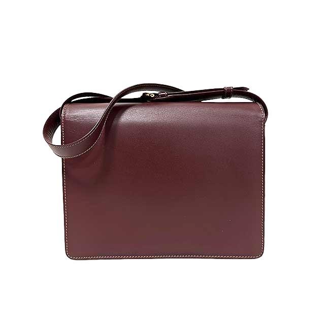 中古】Cartier カルティエ バッグ ショルダーバッグ レザー