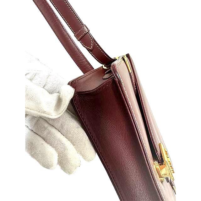 中古】Cartier カルティエ バッグ ショルダーバッグ レザー