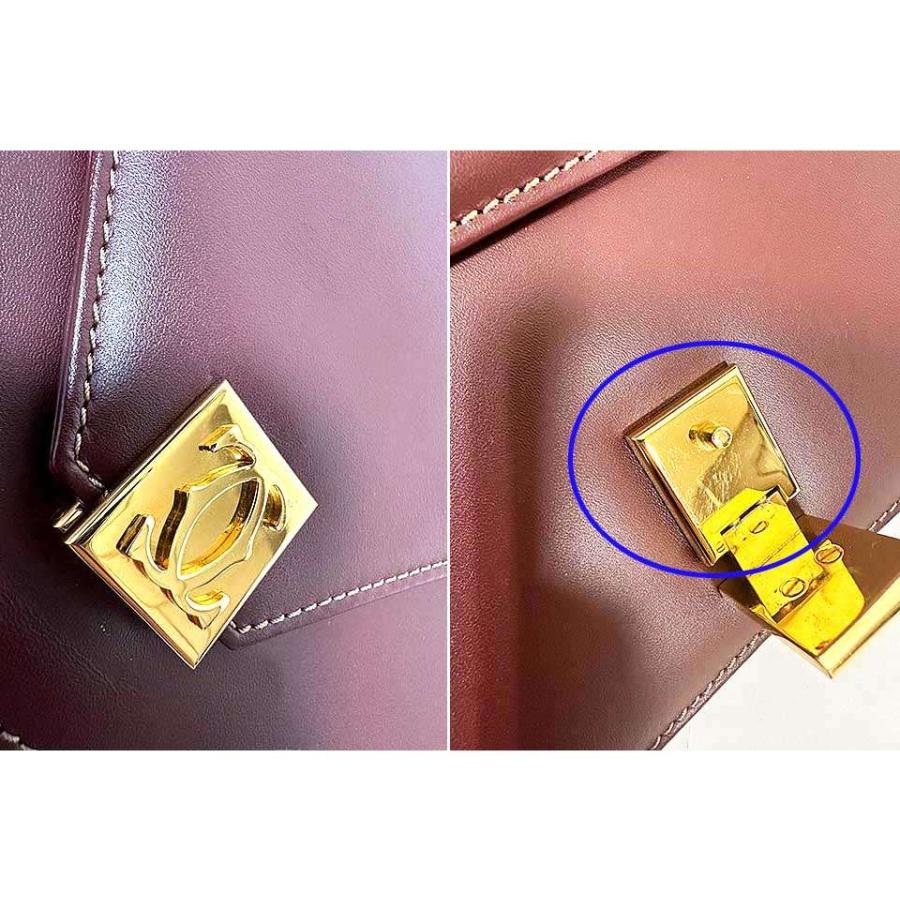 中古】Cartier カルティエ バッグ ショルダーバッグ レザー