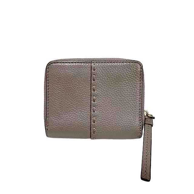 中古】TORY BURCH トリーバーチ 小物 財布 二つ折り ブラウン マック
