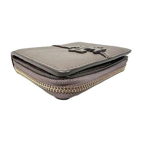 中古】TORY BURCH トリーバーチ 小物 財布 二つ折り ブラウン マック