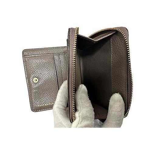 中古】TORY BURCH トリーバーチ 小物 財布 二つ折り ブラウン マック