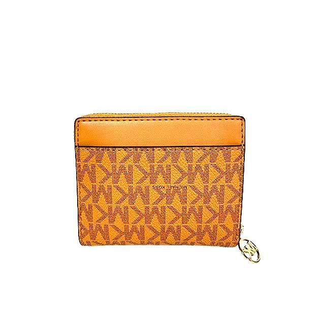 【中古】【美品】MICHAEL KORS 　マイケル・コース 財布　オレンジ　二つ折り財布　PVC＿S10＿s-0131-r10 MICHAEL KORS（マイケルコース） 【中古】【美品】MICHAEL KORS 財布