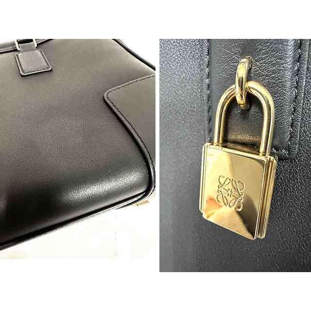 【中古】LOEWE ロエベ　バッグ　ショルダーバッグ　ブラック　AMAZONA　アマソナ28　2WAYバッグ　本革＿s23＿s-0145-r23 LOEWE - 【中古】LOEWE ロエベ バッグ ショルダーバッグ ブラック