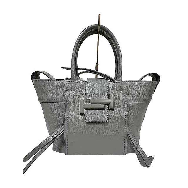 TOD'S（トッズ） 【中古】TOD'S バッグ 2WAY レディース レザー グレー