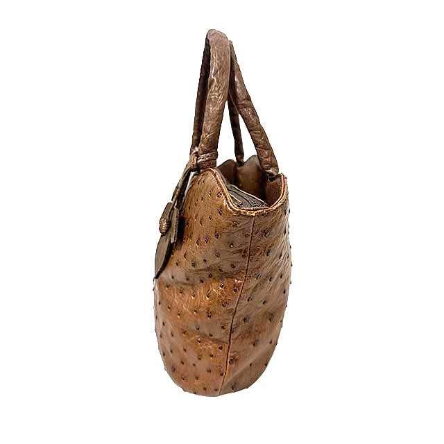 IBIZA 【中古】IBIZA イビサ バッグ ハンドバッグ オーストリッチ 